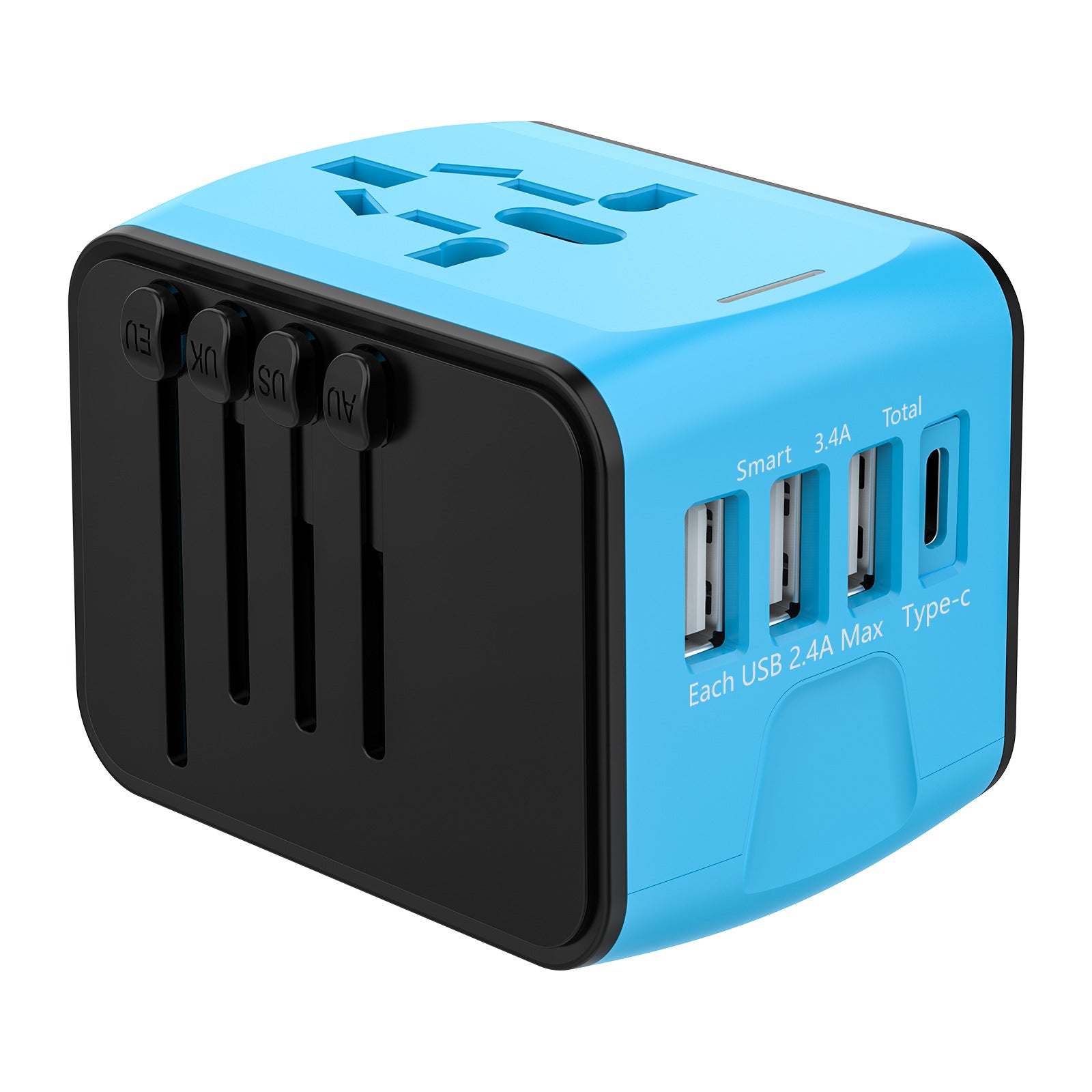 Universal Travel Adapter with USB Type-C Ports