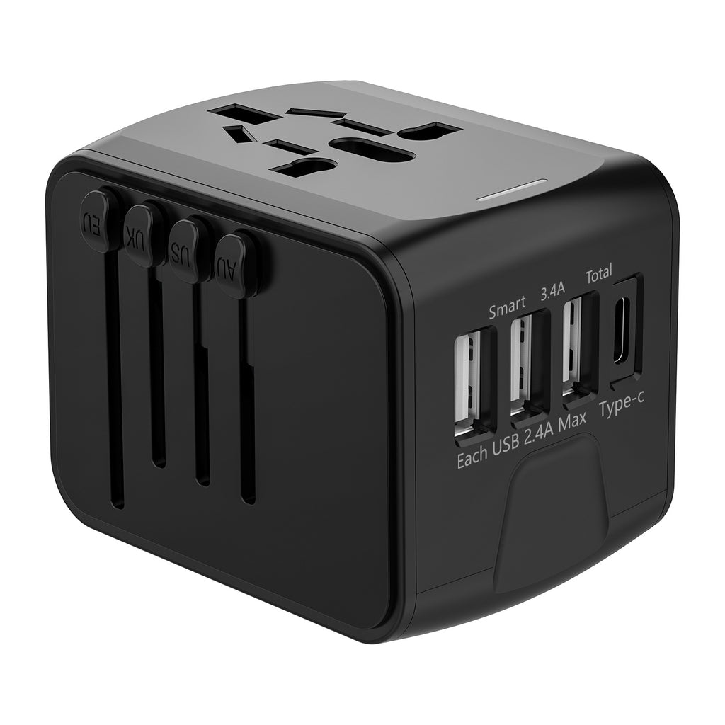 Universal Travel Adapter with USB Type-C Ports