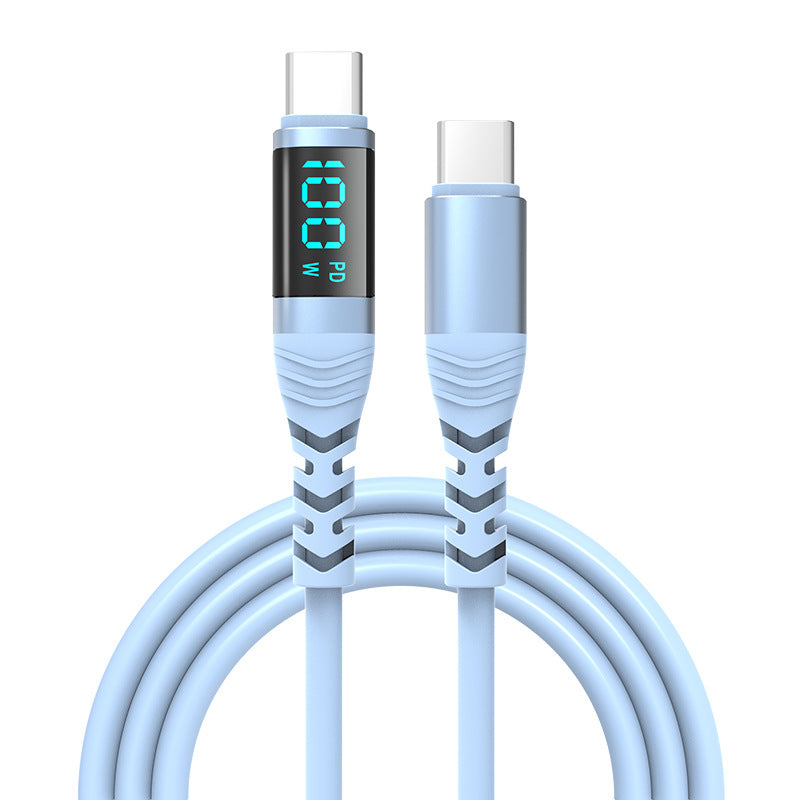 100W Digital Display Type-C Fast Charging Data Cable
